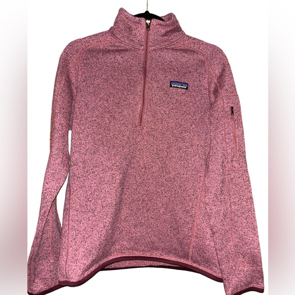 Patagonia Jackets & Blazers - Patagonia Women's Better Sweater 1/4-Zip Fleece pink pullover M Medium
